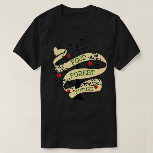 Permaculture Food Forest Orchard Gardener T-shirt (Design voorkant)