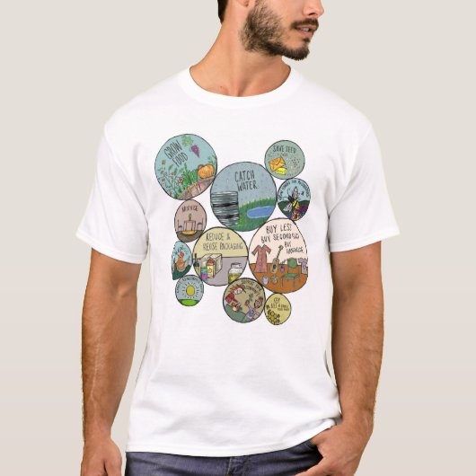 Permaculture Hacks T-shirt (Voorkant)