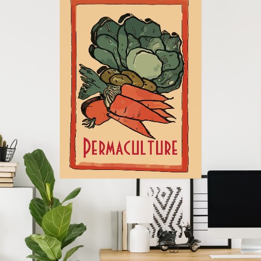 Permacultuur-Boerderijen, personaliseren Poster (Thuiskantoor)