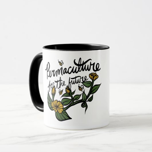 Permacultuur voor de toekomst mok (Voorkant links)