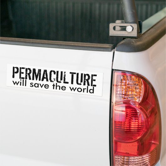 Permacultuurbumper Bumpersticker (Op Truck)