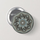 Permafrosting - Fractal Ronde Button 5,7 Cm (Voorkant /achterkant)