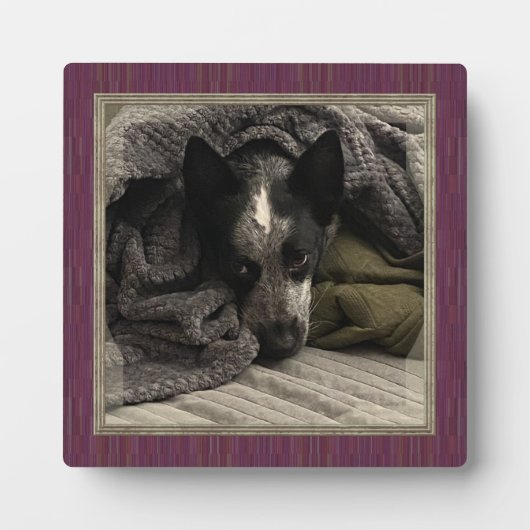 Permanent Afbeelding met Faux Wood Lijst HAMbWG Fotoplaat (Voorkant)