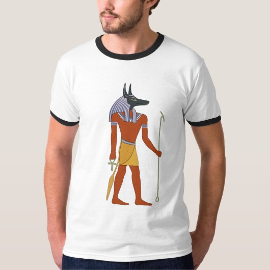 Permanent Anubis-Mannen Shirten T-shirt (Voorkant)