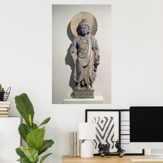 Permanent Bodhisattva Maitreya, 3e eeuw Poster (Thuiskantoor)