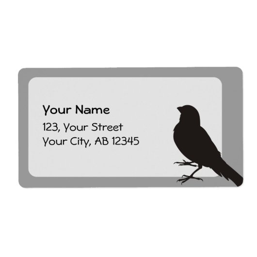 Permanent Canarische vogelpest Etiket (Voorkant)