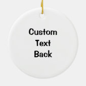 Permanent Canarische vogelpest Keramisch Ornament (Achterkant)