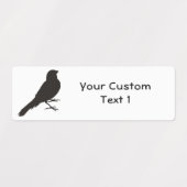 Permanent Canarische vogelpest Labels (Design 1)