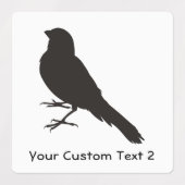 Permanent Canarische vogelpest Labels (Design 2)
