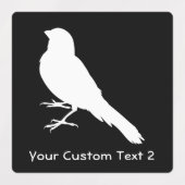 Permanent Canarische vogelpest Labels (Design 2)