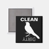 Permanent Canarische vogelpest Magneet (Voorkant / Achterkant)