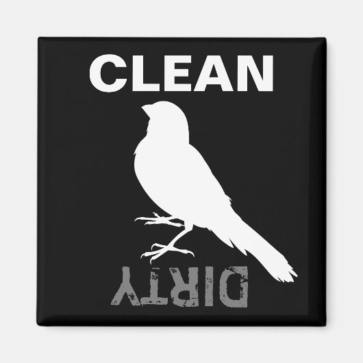 Permanent Canarische vogelpest Magneet (Voorkant)