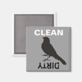 Permanent Canarische vogelpest Magneet (Voorkant / Achterkant)