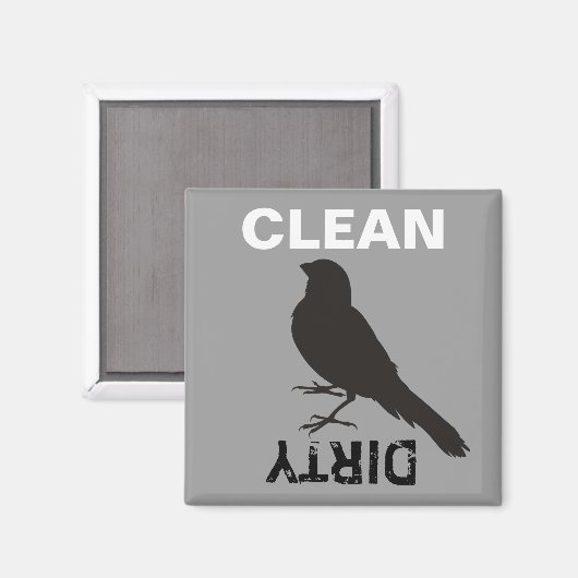 Permanent Canarische vogelpest Magneet (Voorkant / Achterkant)