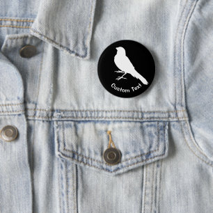 Permanent Canarische vogelpest Ronde Button 5,7 Cm
