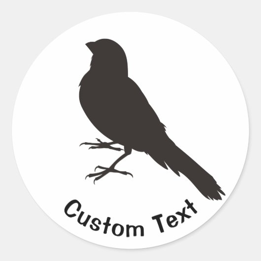 Permanent Canarische vogelpest Ronde Sticker (Voorkant)