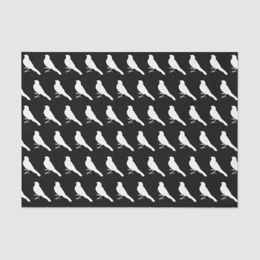 Permanent Canarische vogelpest Tissuepapier (Voorkant)