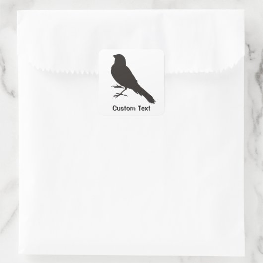 Permanent Canarische vogelpest Vierkante Sticker (Tas)