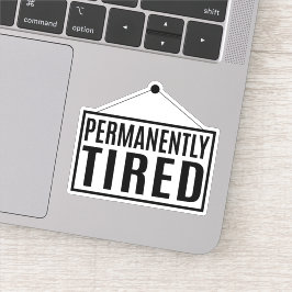 Permanent gebonden sticker