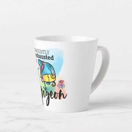 Permanent geëxtrudeerde Cartoon van duivenkatten Latte Mok (Rechterhoek)