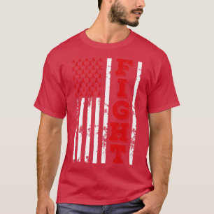 Permanent gehandicapt bewustzijn gevecht Amerikaan T-shirt