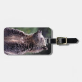 Permanent Grizzly-Beer Bagagelabel (Voorkant horizontaal)