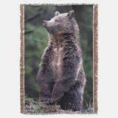 Permanent Grizzly-Beer Deken (Voorkant Verticaal)