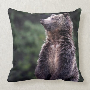 Permanent Grizzly-Beer Kussen