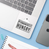 Permanent Hongaars Sticker (Laptop met iPhone)