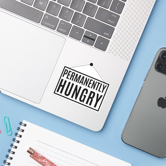 Permanent Hongaars Sticker (Laptop met iPhone)