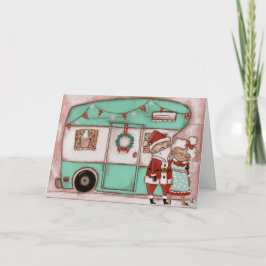 Permanent kamp - kerstKaart Feestdagen Kaart