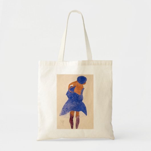 Permanent Meisje, Uitzicht van Egon Schiele. Tote Bag (Voorkant)