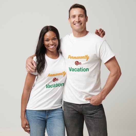 Permanent op vakantie T-shirt (Unisex)