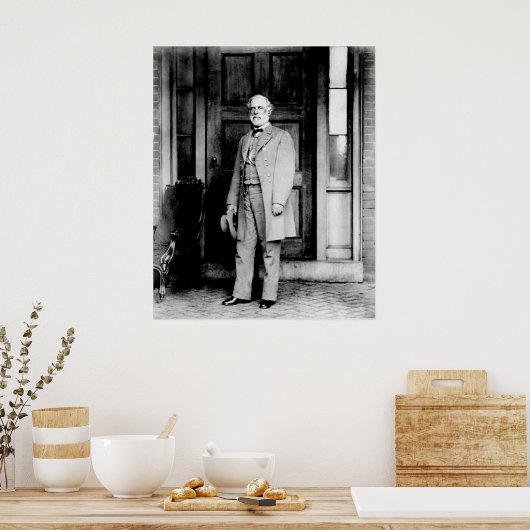 Permanent portret van generaal Robert E. Lee Poster (Keuken)