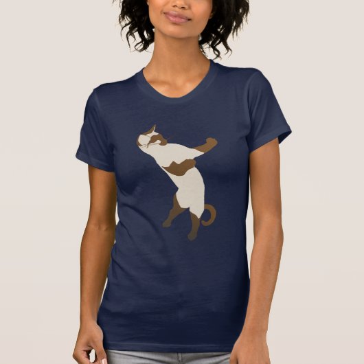 Permanent Siamese Cat T Shirt (Voorkant)