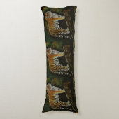 Permanent Tiger Safari Animal Art Lichaamskussen (Voorkant Verticaal)