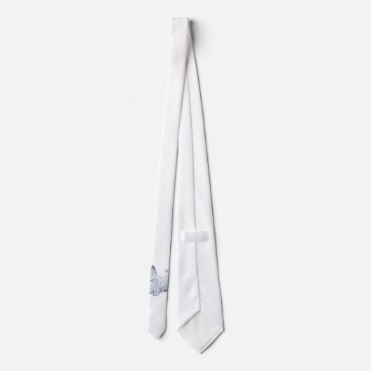 Permanent Westie Stropdas (Achterkant)