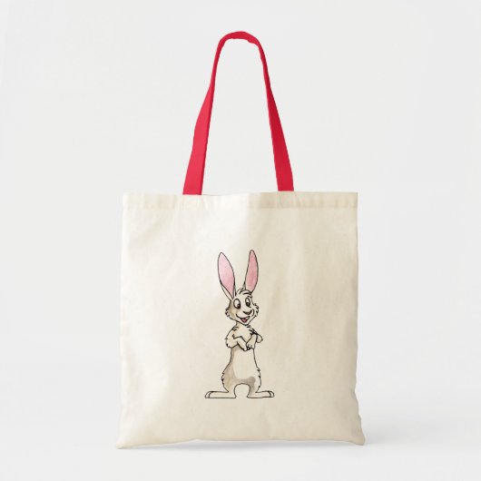 Permanent White Rabbit Tote Bag (Voorkant)