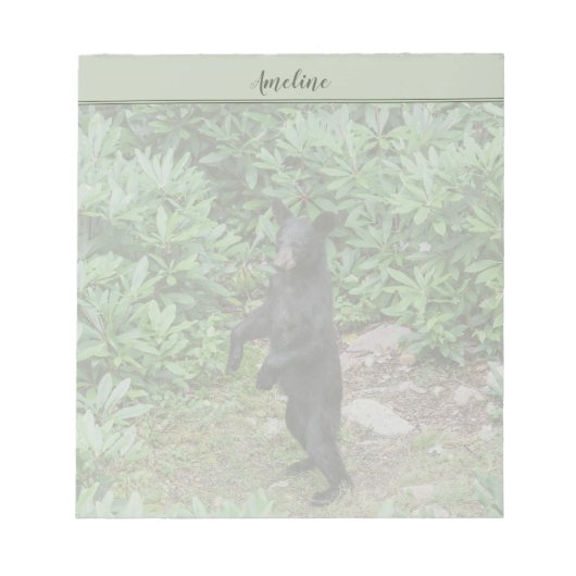 Permanent zwart Beer Notitieblok (Voorkant)