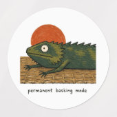 Permanente Baskmodus Baardagaam Kunst Labels (Design 1)