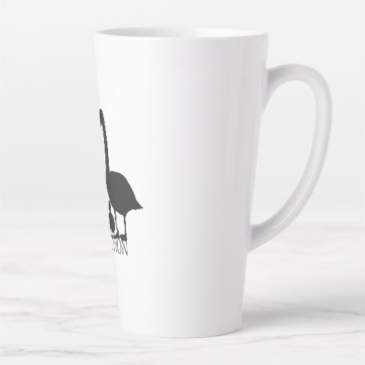 Permanente bescherming van zwanen latte mok (Rechts)