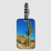 Permanente Cactus Bagagelabel (Voorkant (verticaal))