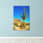 Permanente Cactus Canvas Afdruk (Insitu (Houten vloer))