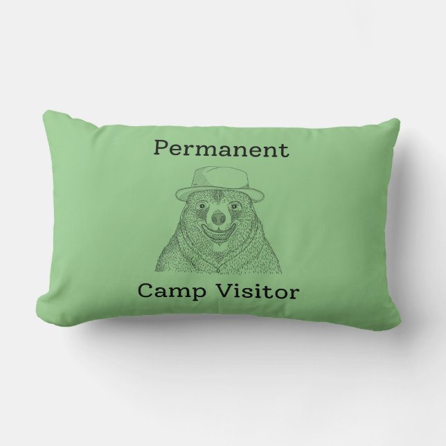 Permanente Camp Visitor Kussen (Voorkant)