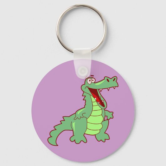 Permanente Cartoon Alligator Sleutelhanger (Voorkant)