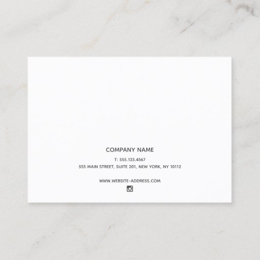 Permanente Eyeliner basisinstructies voor nazorg B Visitekaartje (Achterkant)