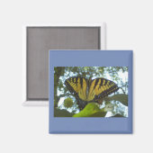 Permanente gele monarch magneet (Voorkant / Achterkant)