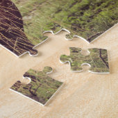 Permanente Hippo Posing in camera in Africa Foliag Legpuzzel (Zijkant)