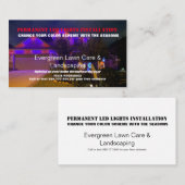 Permanente LEIDENE Lichte Foto Installatie Visitekaartje (Voorkant / Achterkant)