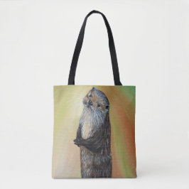 Permanente Otter Painting Tote Bag